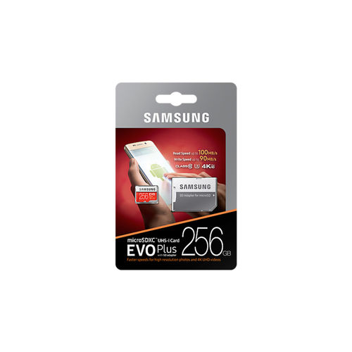 Microsd Samsung Evo+ 256gb Cl10 Uhs-I Adaptador | Quonty.com | MB-MC256GA/EU