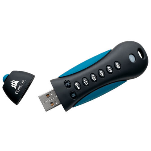 Usb Corsair Flash Padlock 3 32gb Secure Usb 3.0 Flash Drive | Quonty.com | CMFPLA3B-32GB
