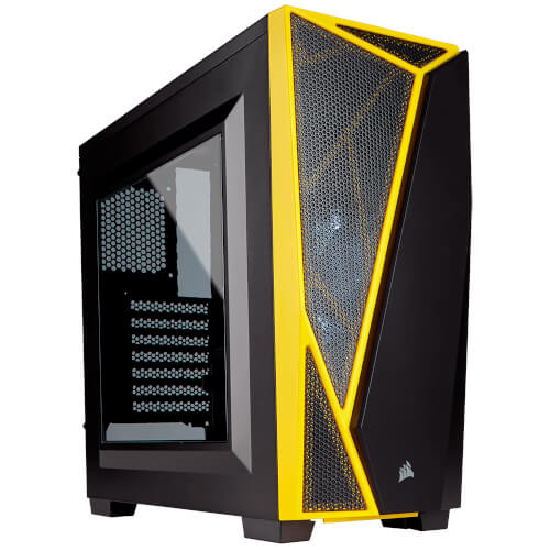 Caja Corsair Semitorre Carbide Series Spec-04 Negra/Amarilla | Quonty.com | CC-9011108-WW