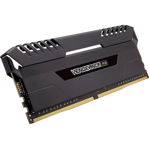 Corsair Ddr4 64gb (4x16) 2666mhz Cl16 Vengeance Black Rgb | Quonty.com | CMR64GX4M4A2666C16