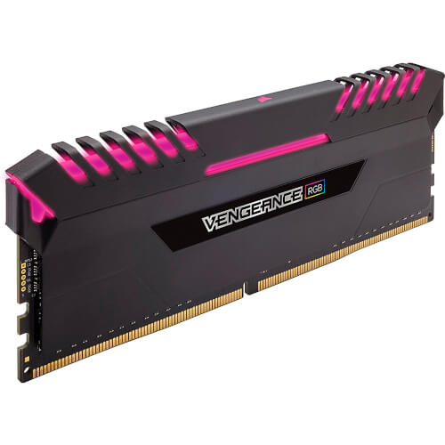 Corsair Ddr4 64gb (4x16) 2666mhz Cl16 Vengeance Black Rgb | Quonty.com | CMR64GX4M4A2666C16