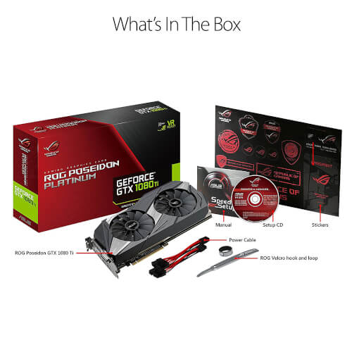 Vga Asus Rog-Poseidon-Gtx1080ti-P11g-Gaming | Quonty.com | 90YV0AM2-M0NM00