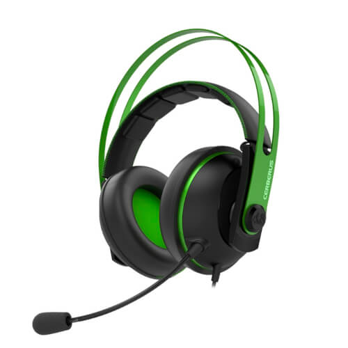 Auriculares Asus Cerberus V2 (Verde) | Quonty.com | 90YH018G-B1UA00