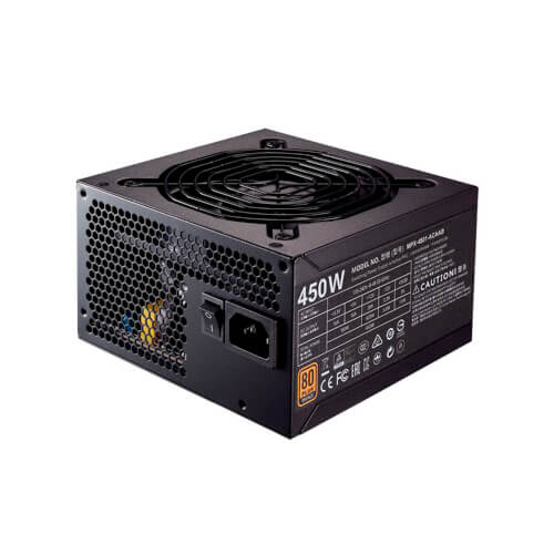 Fuente Alimentacion Cooler Master Mwe 450 450w 80+ Bronze | Quonty.com | MPX-4501-ACAAB-EU