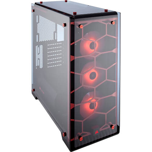 Caja Corsair Crystal 570x Rgb Atx Mid-Tower Roja | Quonty.com | CC-9011111-WW