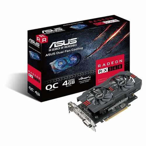 Tarjeta Grafica Asus Rx560-O4g 4gb Gddr5 | Quonty.com | 90YV0AH4-M0NA00