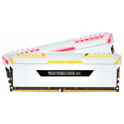 Corsair Ddr4 16gb (2x8) 3200mhz Cl16 Vengeance White Rgb | Quonty.com | CMR16GX4M2C3200C16W