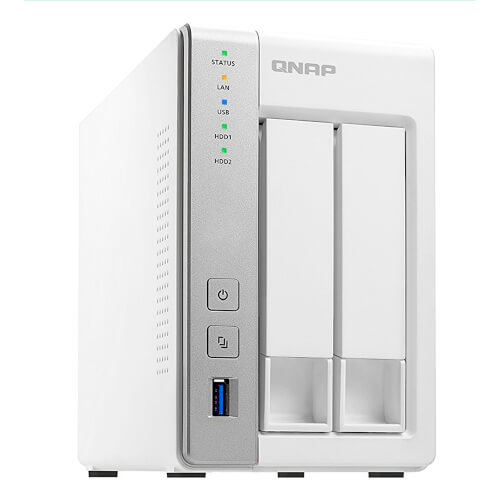Qnap Ts-231p2 Nas Torre Ethernet Color Blanco | Quonty.com | TS-231P2-4G