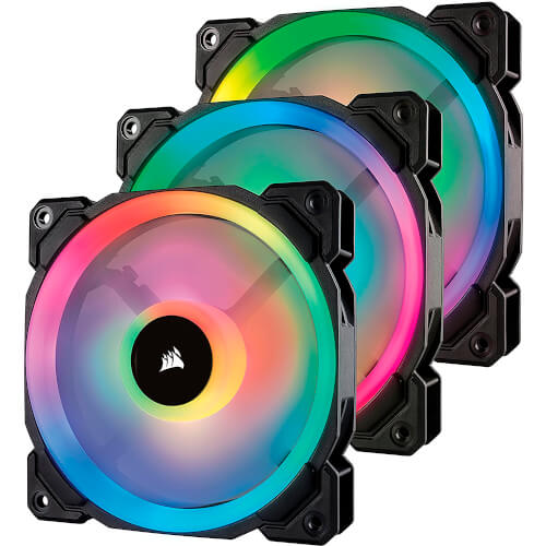 Ventilador Corsair Ll120 Rgb 120mm Dual Light Loop Pwm 3unds | Quonty.com | CO-9050072-WW