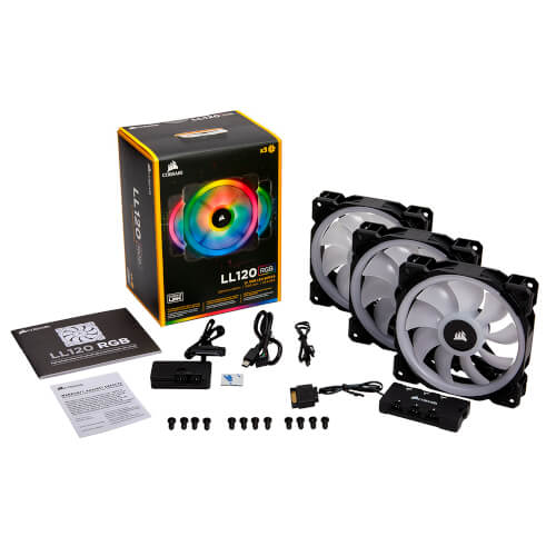 Ventilador Corsair Ll120 Rgb 120mm Dual Light Loop Pwm 3unds | Quonty.com | CO-9050072-WW