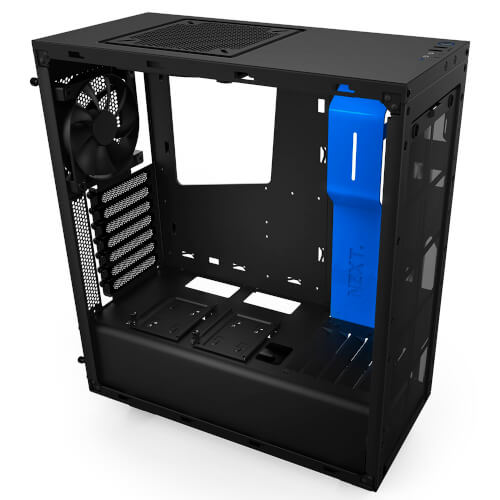 Caja Semitorre Nzxt S340 Mid Negro Y Azul | Quonty.com | CA-S340MB-GB