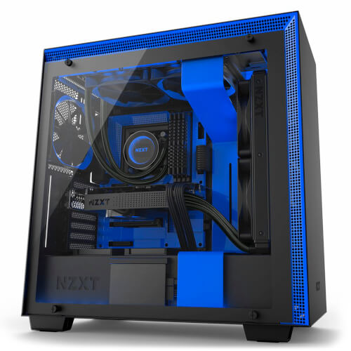 Caja Semitorre Nzxt H700i Smart Atx Negro Y Azul | Quonty.com | CA-H700W-BL