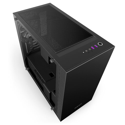 Caja Semitorre/Mat Nzxt H400i Usb3.0 Negro Vidrio Templado | Quonty.com | CA-H400W-BB