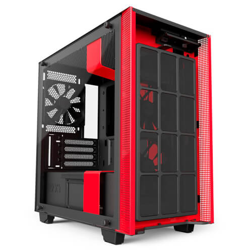 Caja Semitorre Nzxt H400i Smart Matx Negro Y Rojo (Ca-H400w- | Quonty.com | CA-H400W-BR