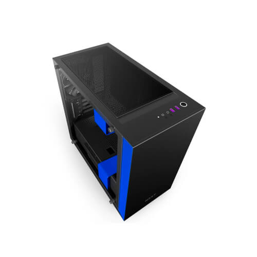 Caja Semitorre/Matx Nzxt H400i Negro/Azul | Quonty.com | CA-H400W-BL