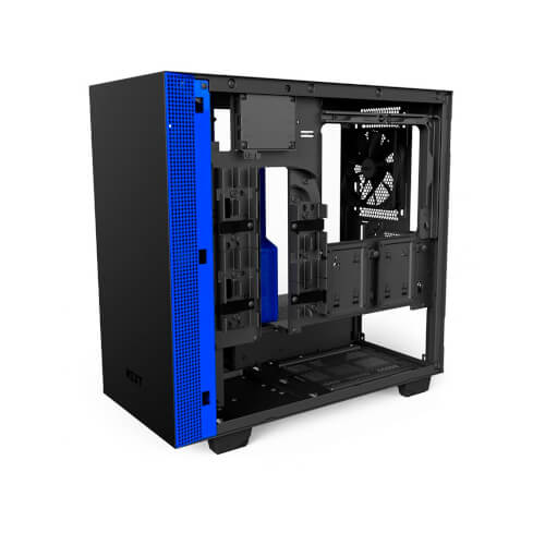 Caja Semitorre/Matx Nzxt H400i Negro/Azul | Quonty.com | CA-H400W-BL