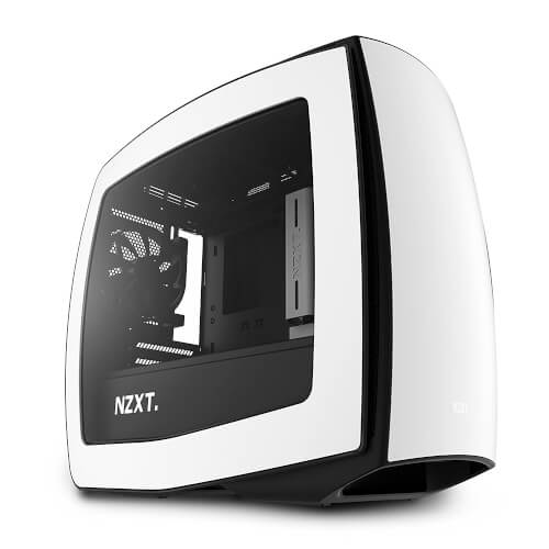 Caja Semitorre Nzxt Manta Mini Itx Con Ventana Negro Y Blanc | Quonty.com | CA-MANTW-W1