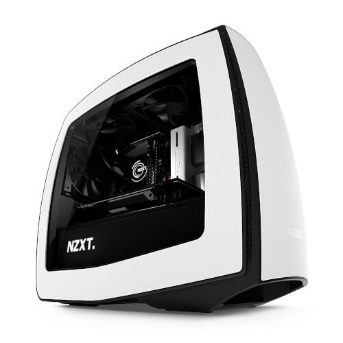 Caja Semitorre Nzxt Manta Mini Itx Con Ventana Negro Y Blanc | Quonty.com | CA-MANTW-W1