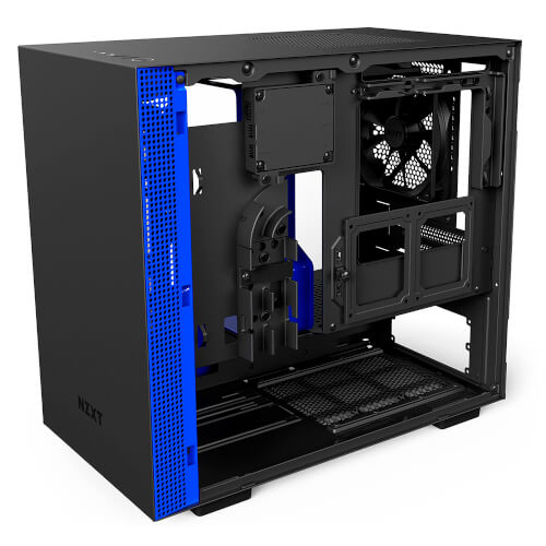 Caja Minitorre/Mini-Itx Nzxt H200i Usb3.1 Negro /Azul | Quonty.com | CA-H200W-BL