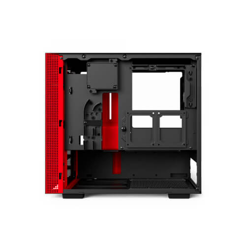 Caja Semitorre Nzxt Hd200i Negro/Rojo | Quonty.com | CA-H200W-BR