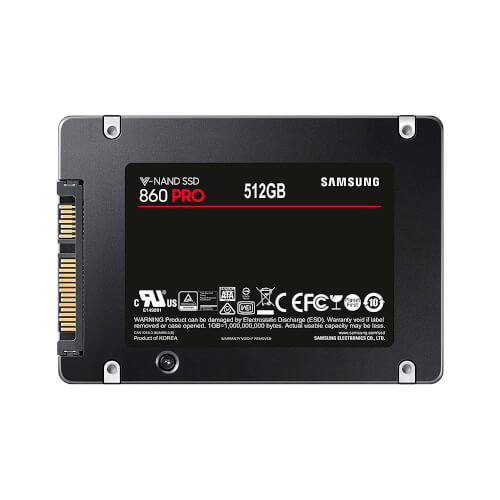 Ssd Samsung 860 Pro Basic 512gb | Quonty.com | MZ-76P512B/EU