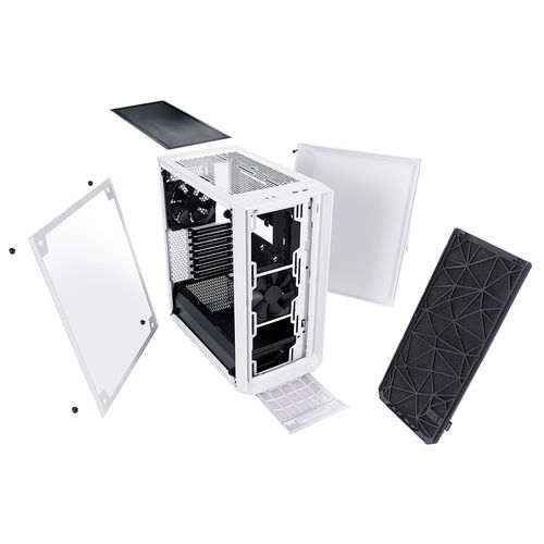 Caja Semitorre/Atx Fractal Meshify C White Ventana Cristal | Quonty.com | FD-CA-MESH-C-WT-TGC