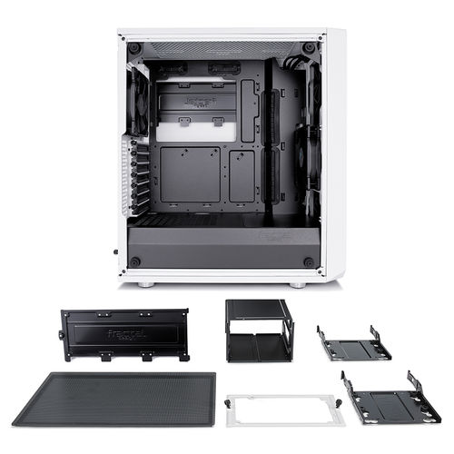 Caja Semitorre/Atx Fractal Meshify C White Ventana Cristal | Quonty.com | FD-CA-MESH-C-WT-TGC