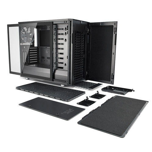 Caja Semitorre/Eatx Fractal Define R6 Grey Ventana Cristal | Quonty.com | FD-CA-DEF-R6-GY-TG