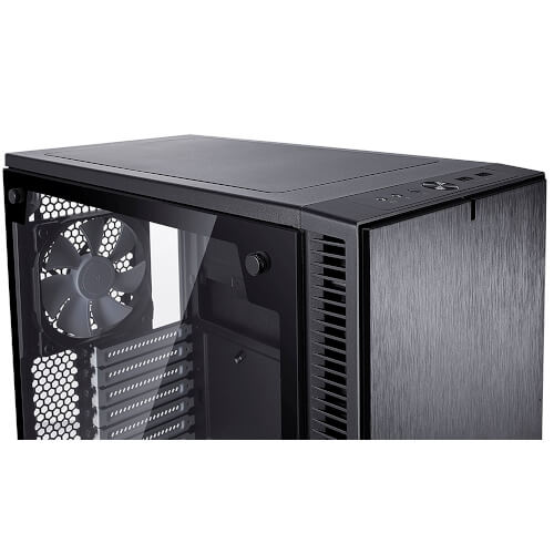 Fractal Caja Define C, Black, Ventana Cristal Templado Atx | Quonty.com | FD-CA-DEF-C-BK-TG