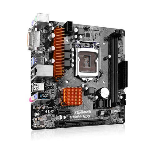 Placa Asrock B150m-Hds Intel1151 Ddr4 Pcie3.0 Sata3 Usb3.0 | Quonty.com | 90-MXB160-A0UAYZ