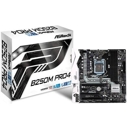 Placa Asrock B250m Pro4 Intel1151 Ddr4 Hdmi Pcie3.0 Sata3 | Quonty.com | 90-MXB3C0-A0UAYZ