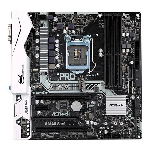 Placa Asrock B250m Pro4 Intel1151 Ddr4 Hdmi Pcie3.0 Sata3 | Quonty.com | 90-MXB3C0-A0UAYZ