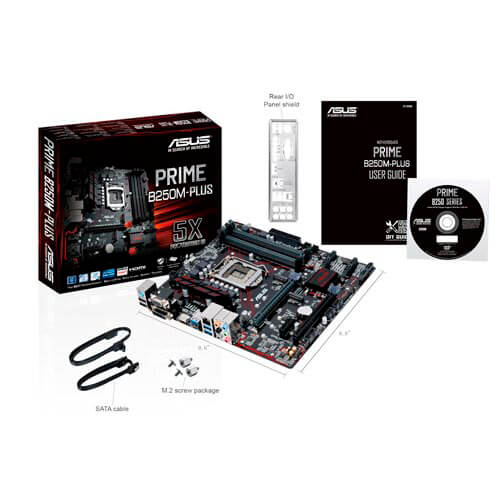 Placa Asus Prime B250m-Plus Intel1151 Ddr4 Hdmi Pcie3.0 | Quonty.com | 90MB0SI0-M0EAY0