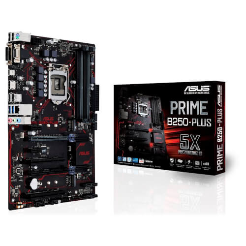 Placa Asus Prime B250-Plus Intel1151 Pcie3.0 Matx | Quonty.com | PBAPB250PLUS