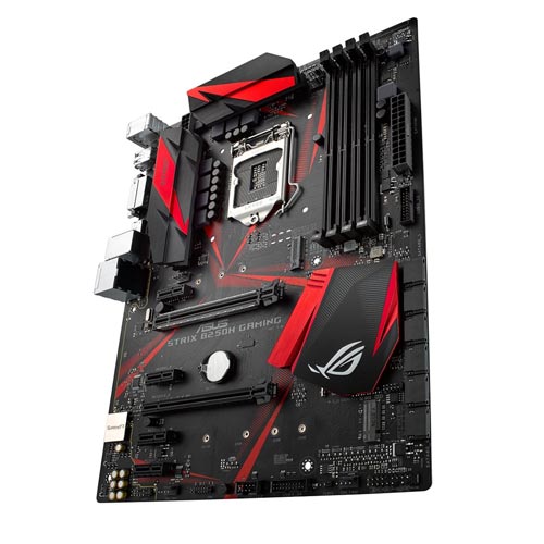 Placa Asus Rog Strix B250h Gaming Intel1151 4ddr4 Hdmi | Quonty.com | 90MB0TS0-M0EAY0
