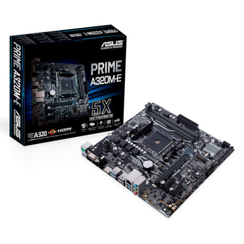 Placa Asus Prime A320m-E Am4 Ddr4 Hdmi Usb3.0 Matx | Quonty.com | 90MB0V10-M0EAY0