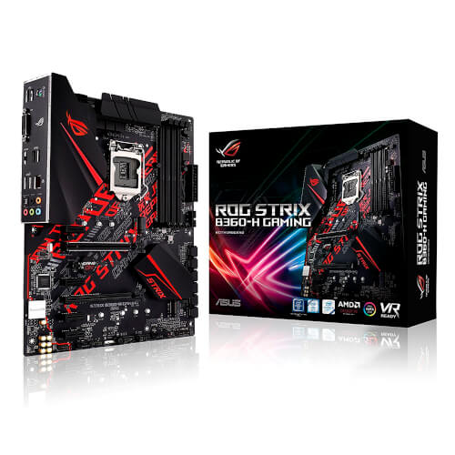 Placa Asus Rog Strix B360-H Gaming Intel1151 Ddr4 Atx | Quonty.com | 90MB0WM0-M0EAY0