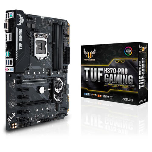 Placa Asus Tuf H370-Pro Gaming Intel1151 Pcie3.0 Atx | Quonty.com | 90MB0WS0-M0EAY0