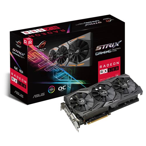 Tarjeta Grafica Asus Strix-Rx580-O8g-Gaming 8gb Gddr5 | Quonty.com | 90YV0AK0-M0NA00