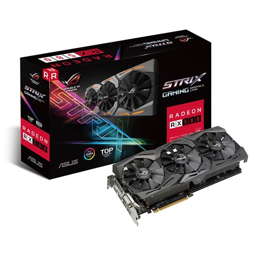 Tarjeta Grafica Asus Rog-Strix-Rx580-T8g-Gaming 8gb Gddr5 Hd | Quonty.com | 90YV0AK1-M0NA00