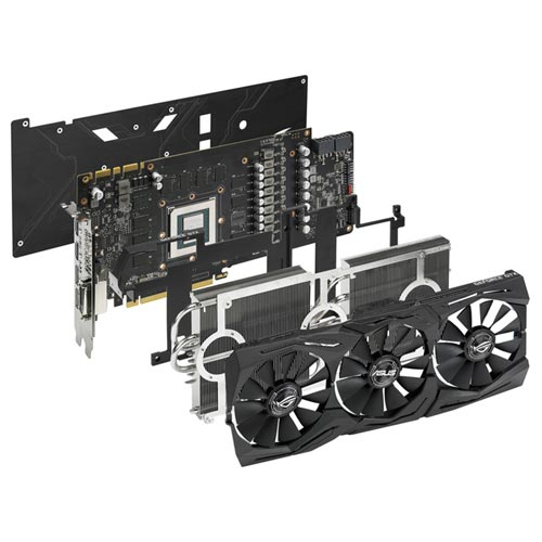 Asus Rog-Strix-Gtx1080ti-011g-Gaming 11gb Gddr5x | Quonty.com | 90YV0AM0-M0NM00