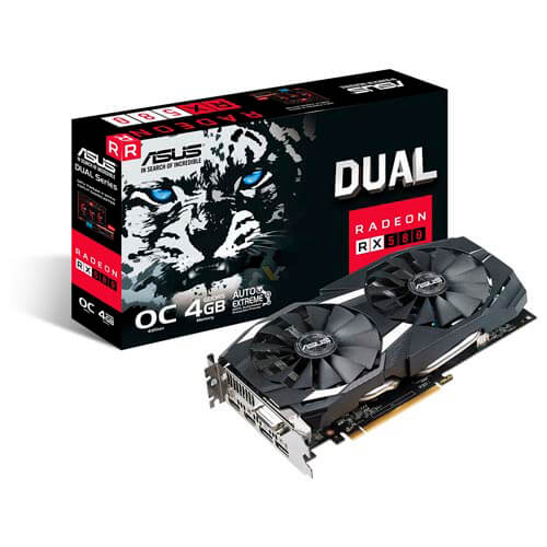 Asus Dual-Rx580-O4g 4gb Gddr5 Hdmi Pcie3.0 | Quonty.com | 90YV0AQ0-M0NA00