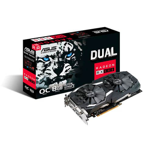Asus Dual-Rx580-O8g 8gb Gddr5 Hdmi Pcie3.0 | Quonty.com | 90YV0AQ1-M0NA00