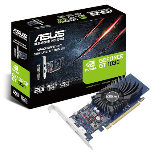 Tarjeta Gráfica Asus Gt1030-2g-Brk Gt1030 2gb Gddr5 Lp | Quonty.com | 90YV0AT2-M0NA00