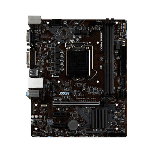 Placa Msi H310m Pro-Vd Plus Intel1151 Ddr4 Vga Pcie3.0 Matx | Quonty.com | 911-7C13-003