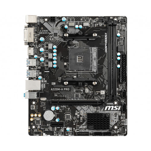 Placa Msi A320m-A Pro Amd Am4 Ddr4 Hdmi Pcie3.0 Sata3 Usb3.2 Matx | Quonty.com | 911-7C51-001