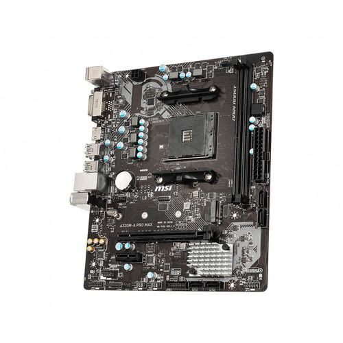Placa Msi A320m-A Pro Max Amd Am4 Ddr4 Hdmi Pcie3.0 M.2 Sata3 Usb3.2 Matx | Quonty.com | 911-7C52-001