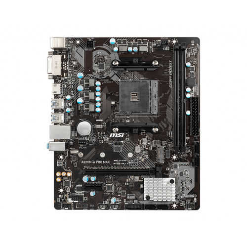 Placa Msi A320m-A Pro Max Amd Am4 Ddr4 Hdmi Pcie3.0 M.2 Sata3 Usb3.2 Matx | Quonty.com | 911-7C52-001