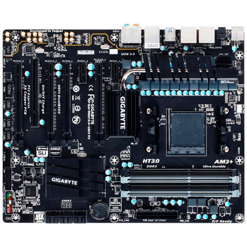 Placa Gigabyte 990fxa-Ud3 R5 Am3+ 4ddr3 Usb3.0 Atx | Quonty.com | GA-990FXA-UD3R5