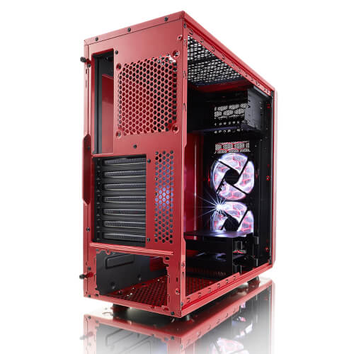 Fractal Caja Focus G Mystic Red Ventana Atx | Quonty.com | FD-CA-FOCUS-RD-W